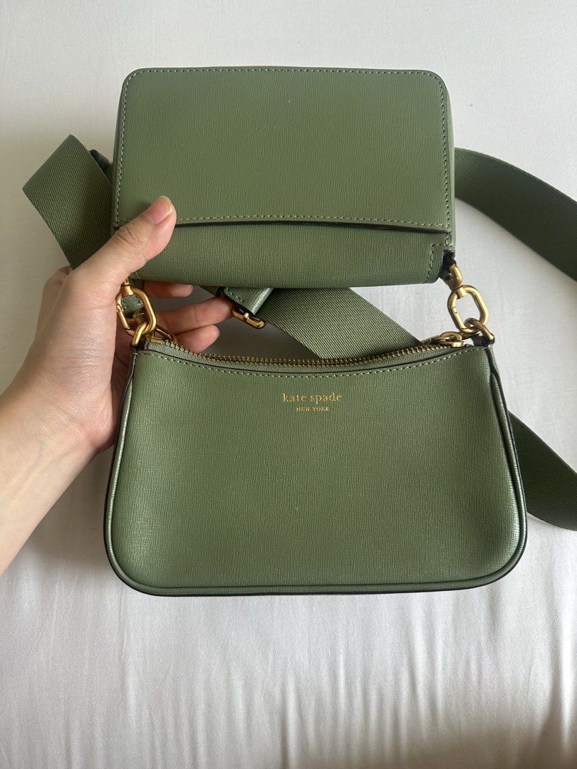 Kate Spade Double Bag Green (Category: Cross-body Bags) located in Taguig. Submitted by g0dlen (Listing ID 1468794125, Image 3). Description: .