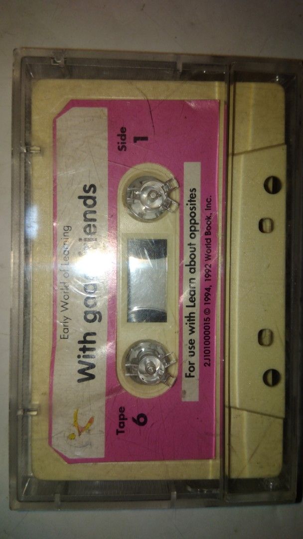 Kids Learning Cassette Tape (Category: CDs & DVDs) located in Makati City. Submitted by julz2026 (Listing ID 1468768741, Image 1). Description: -Price is fixed - 5 cassette tapes without inlay but with transparent casing - Very good condition .