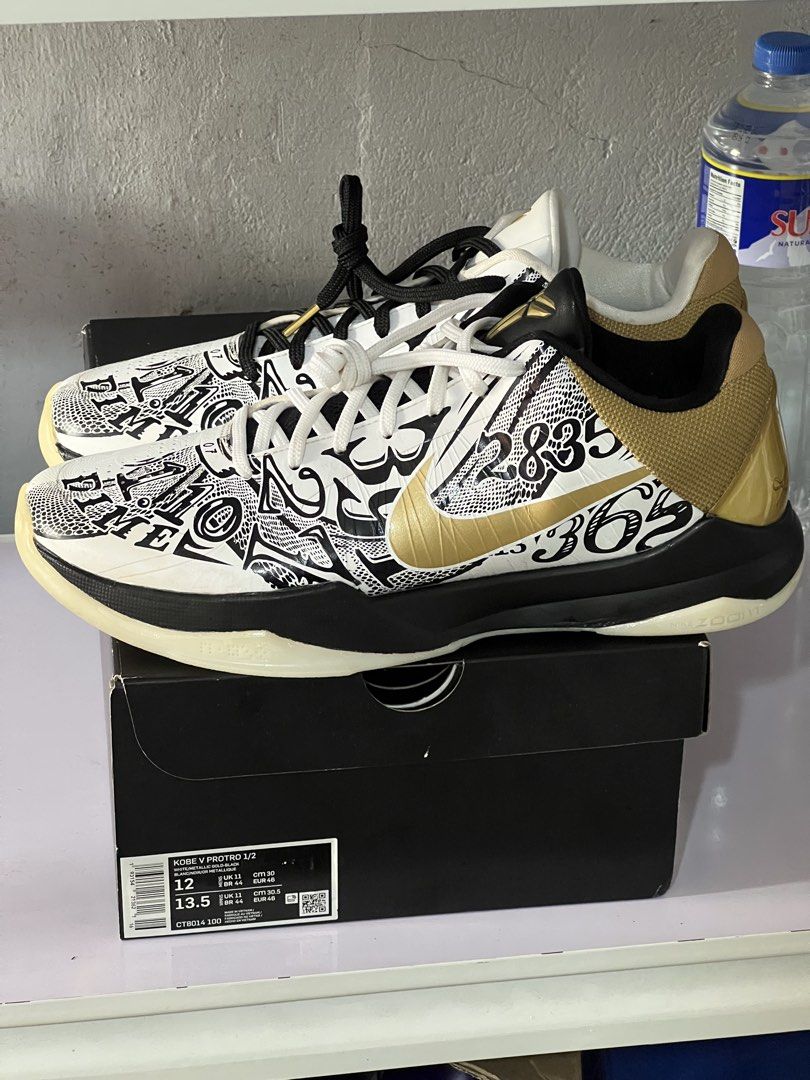 Kobe 5 protro rings (Category: Casual Shoes) located in Angeles City. Submitted by mike_gee99 (Listing ID 1468742587, Image 3). Description: SIZE 12 COMPLETE WITH BOX DEADSTOCK MINIMAL DIRT UPPERS 7k.