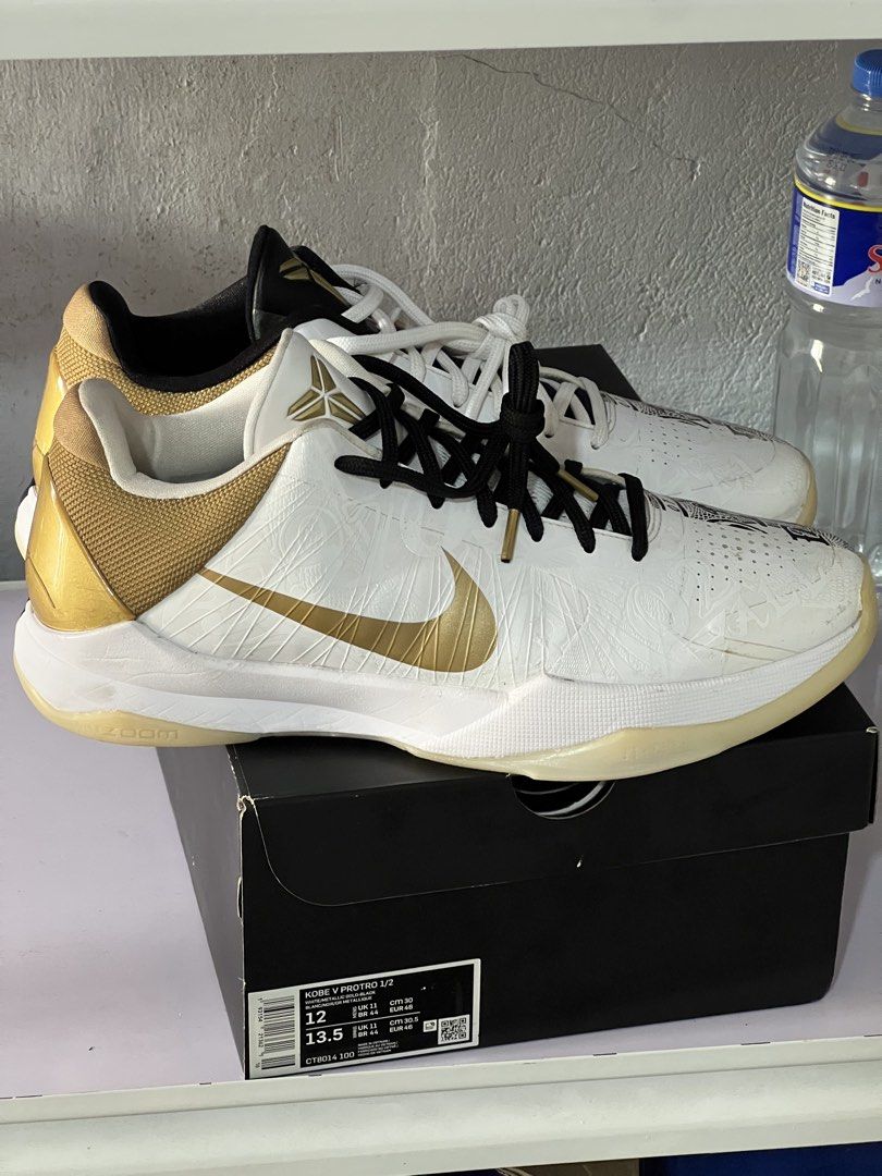 Kobe 5 protro rings (Category: Casual Shoes) located in Angeles City. Submitted by mike_gee99 (Listing ID 1468742587, Image 2). Description: SIZE 12 COMPLETE WITH BOX DEADSTOCK MINIMAL DIRT UPPERS 7k.