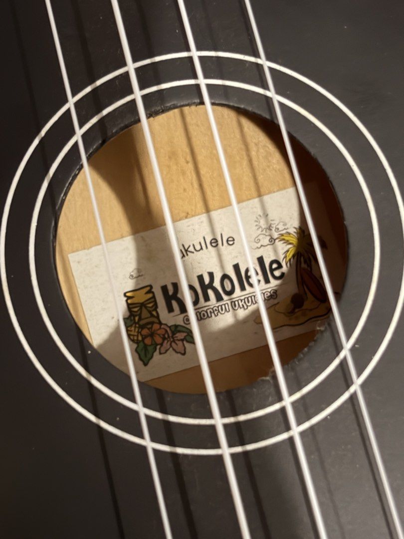 KOKOLELE Black Ukulele (Category: Musical Instruments) located in Quezon City. Submitted by declutterwithnari (Listing ID 1468719983, Image 2). Description: KOKOLELE Black Ukulele - with signs of usage, can request for pictures when you’re a sure buyer! :) no problem with the actual ukulele though - includes a small bag 🤍 one of my favorites but must let go mop: GCash, GoTyme, Maya (payment first) mod: Lalamove, Grab .