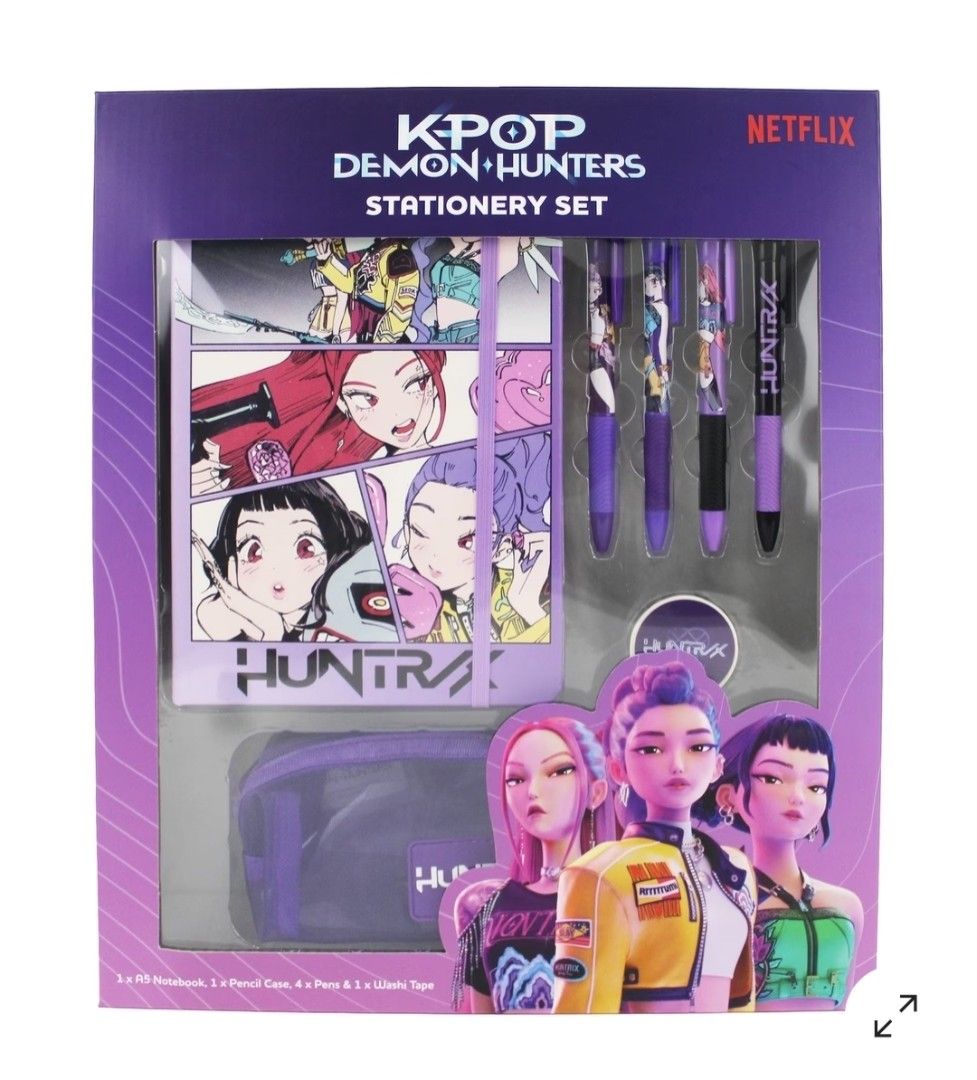 KPop Demon Hunters Stationery Set (Category: Other Stationery & Craft) located in Quezon City. Submitted by declttermum (Listing ID 1467838013, Image 3). Description: PASABUY: from Australia Brandnew official KPop Demon Hunters Saja Boys or Huntrix stationery set - 7pcs. P950 each set. Arrival: December 15 #kpopdemonhunters #kpopdemonhuntersstationeryset #huntrix #sajaboys #kpopdemonhuntersmerch #KDHmerch #KDH #kpopdemonhuntersog #pasabuy #austra