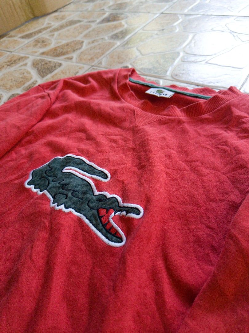 LACOSTE AUTHENTIC LONG-SLEEVE (Category: Coats, Jackets and Outerwear) located in Davao. Submitted by thrift.it.denzz (Listing ID 1468838879, Image 3). Description: LACOSTE - SIZE LARGE W20 L26 - EXCELLENT CONDITION - NEED WASH -🏷️1200 NEGOTIABLE ADD SHIPPING FEE 📩DM📩.
