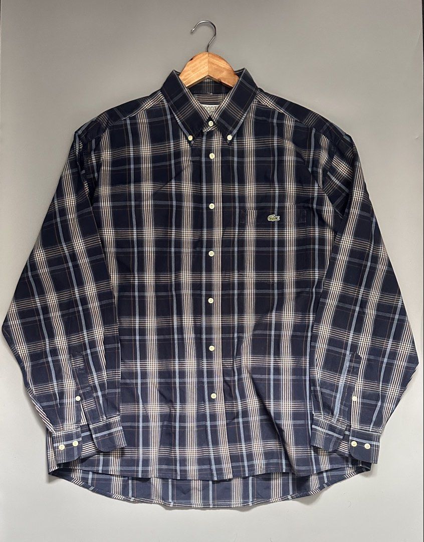 Lacoste Long sleeved Button Down (Category: Activewear) located in Manila. Submitted by thriftavenueph (Listing ID 1468725612, Image 1). Description: Fs: Lacoste Long sleeved Button Down Size: 26x32, XL to XXL Condition: excellent, no issue, 10/10 color Price: 1,300.