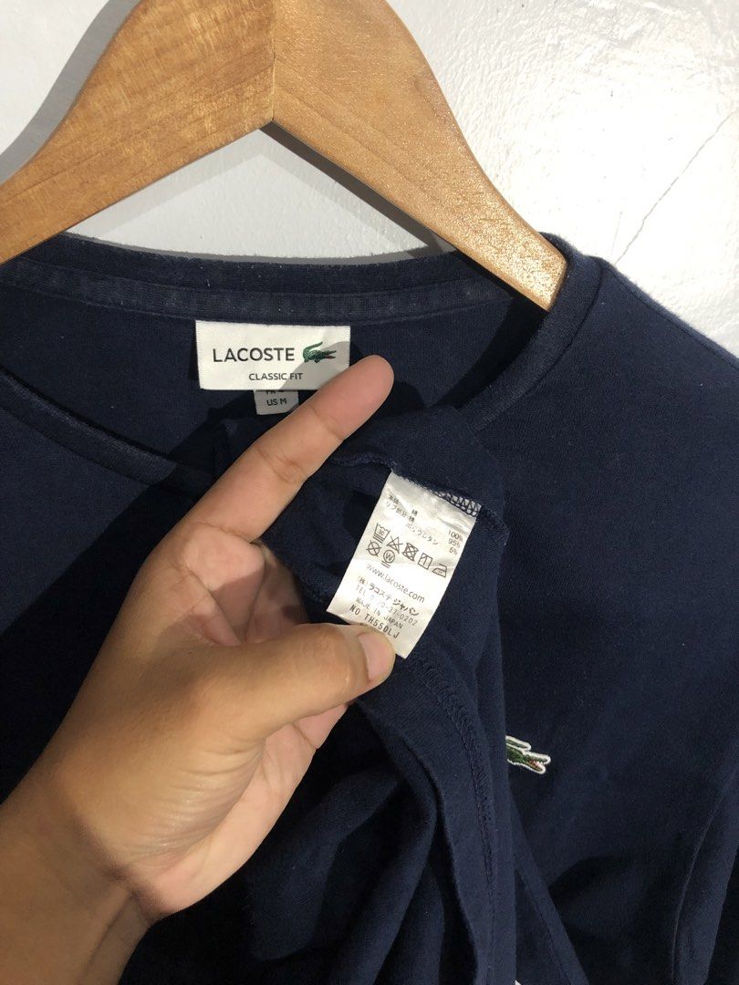 LACOSTE LONG SLEEVE(MADE IN JAPAN) (Category: Tshirts & Polo Shirts ) located in Bugallon. Submitted by antigoss_ph (Listing ID 1468895475, Image 3). Description: LACOSTE LONG SLEEVE(MADE IN JAPAN) M ON TAG 22x28 / 9.5/10 EXCELLENT CONDITION NO ISSUE .