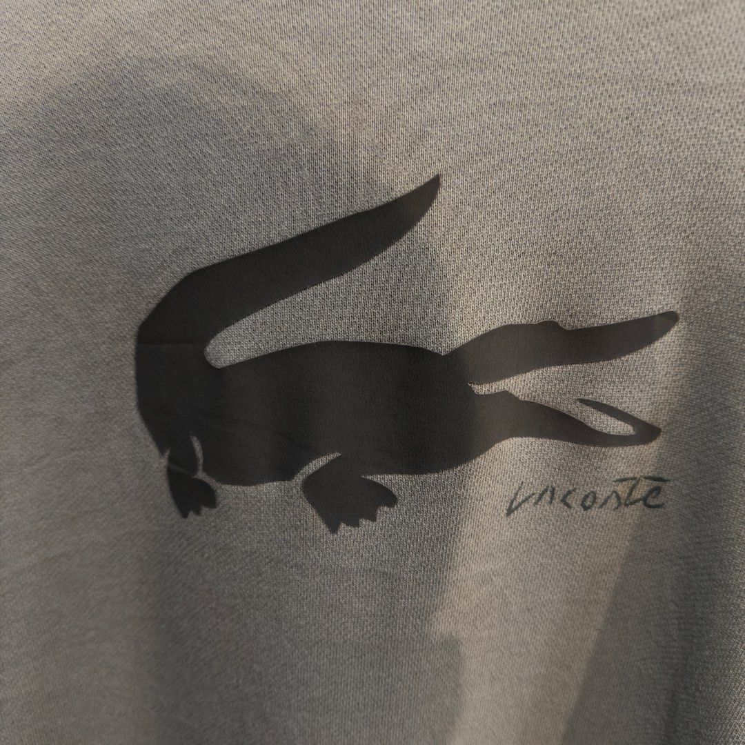 Lacoste Mid Logo Sweatshirt (Category: Coats, Jackets and Outerwear) located in Manila. Submitted by jerichomal82553 (Listing ID 1468911786, Image 3). Description: Lacoste Mid Logo Sweatshirt 24 by 29 Good Condition Complete Tags .