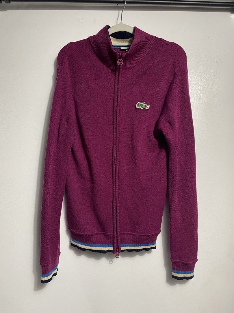 Lacoste Multi Colored Knit Double zip (Category: Luxury Apparel) located in Rizal. Submitted by akoheats (Listing ID 1468854849, Image 1). Description: Excellent Condition ✨ Issue:Minimal Stains Size: 4(s) 17” pit to pit 26” length 📌 Accepts layaway (up to 15 days) ❗️Check item carefully before purchasing ❗️No returns or exchanges after purchase.
