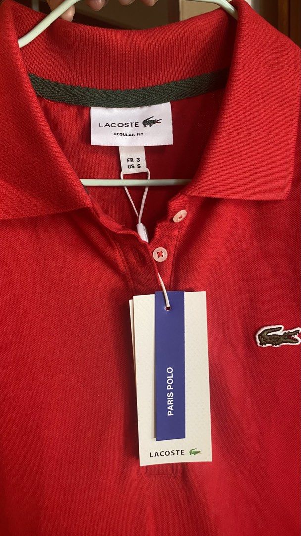 Lacoste Polo Dress (Category: Dresses) located in Cavite. Submitted by eessaa08 (Listing ID 1468817549, Image 3). Description: Lacoste Polo Dress Brandnew with tag & wash tag Size: Regular Fit Color: Red MOP: BDO/GCash MOD: Lalamove or JnT Pick-up point Parqal Mall Parañaque or Cavite City.
