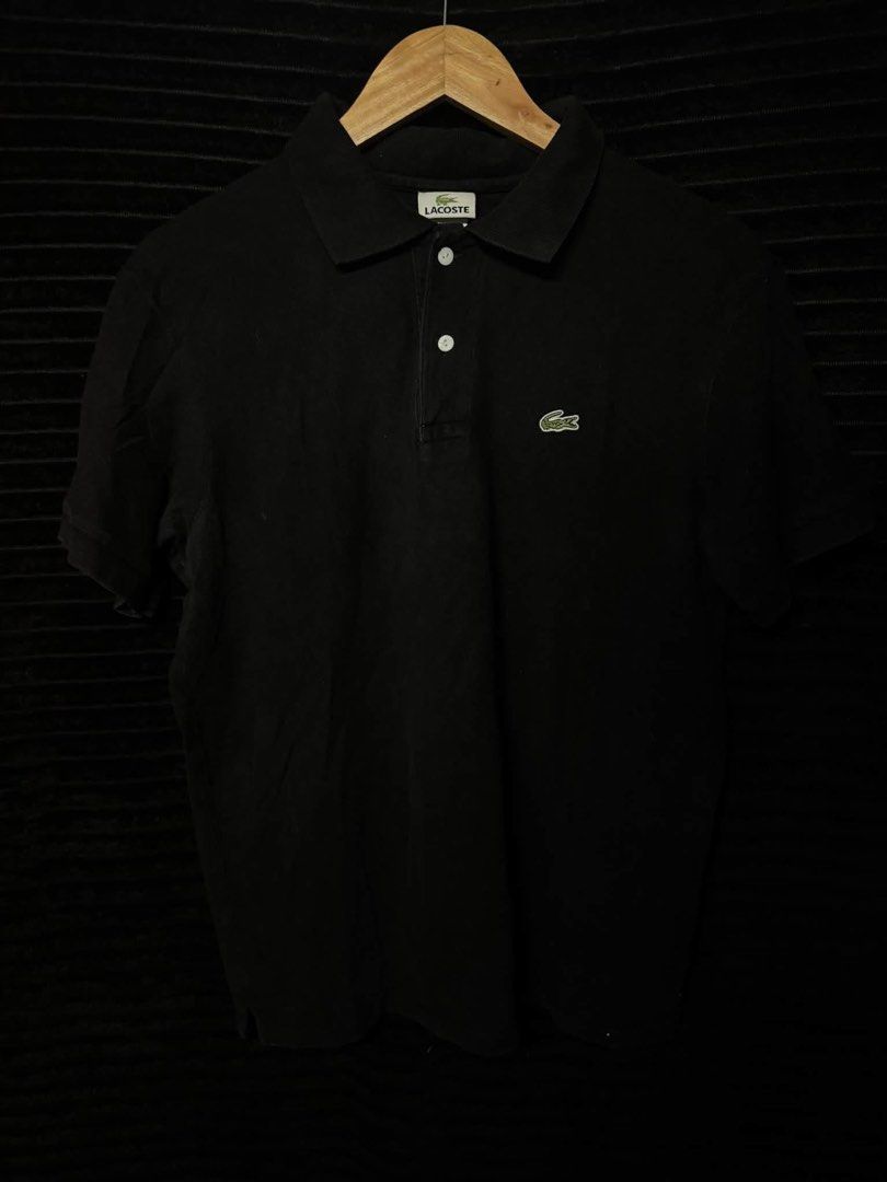Lacoste Polo Shirt (Category: Tshirts & Polo Shirts ) located in Taguig. Submitted by thriftboy23 (Listing ID 1468753854, Image 1). Description: Lacoste Excellent condition No flaws Color rate: 9.5/10 Width: 20 Length: 26 ₱450 plus sf Location: Pinagsama Taguig.