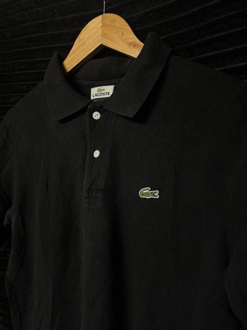 Lacoste Polo Shirt (Category: Tshirts & Polo Shirts ) located in Taguig. Submitted by thriftboy23 (Listing ID 1468753854, Image 2). Description: Lacoste Excellent condition No flaws Color rate: 9.5/10 Width: 20 Length: 26 ₱450 plus sf Location: Pinagsama Taguig.