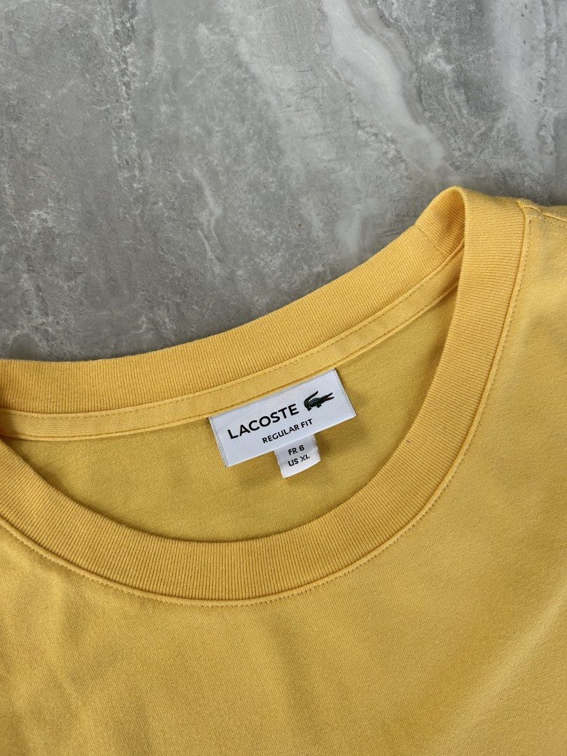 Lacoste Tshirt (Category: Tshirts & Polo Shirts ) located in Makati City. Submitted by roldanamparo (Listing ID 1468765326, Image 2). Description: Lacoste Shirt Color rate 9/10 Size:XL •width:23 •Length:28.5 Pm📩.