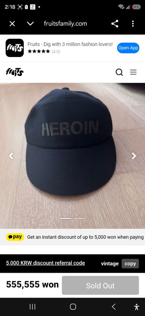 Lad Musician HERON Cap (Category: Caps & Hats) located in Malolos. Submitted by 888collectibles (Listing ID 1468802006, Image 3). Description: - Brand: Lad Musician - Model/Design: HEROIN Cap with tonal embroidered lettering - Color: Dark blue - Condition: Pre-owned, well-maintained - Details: Features official Lad Musician interior tag and structured build - Ideal for: Japanese streetwear, casual daily wear, collectors.