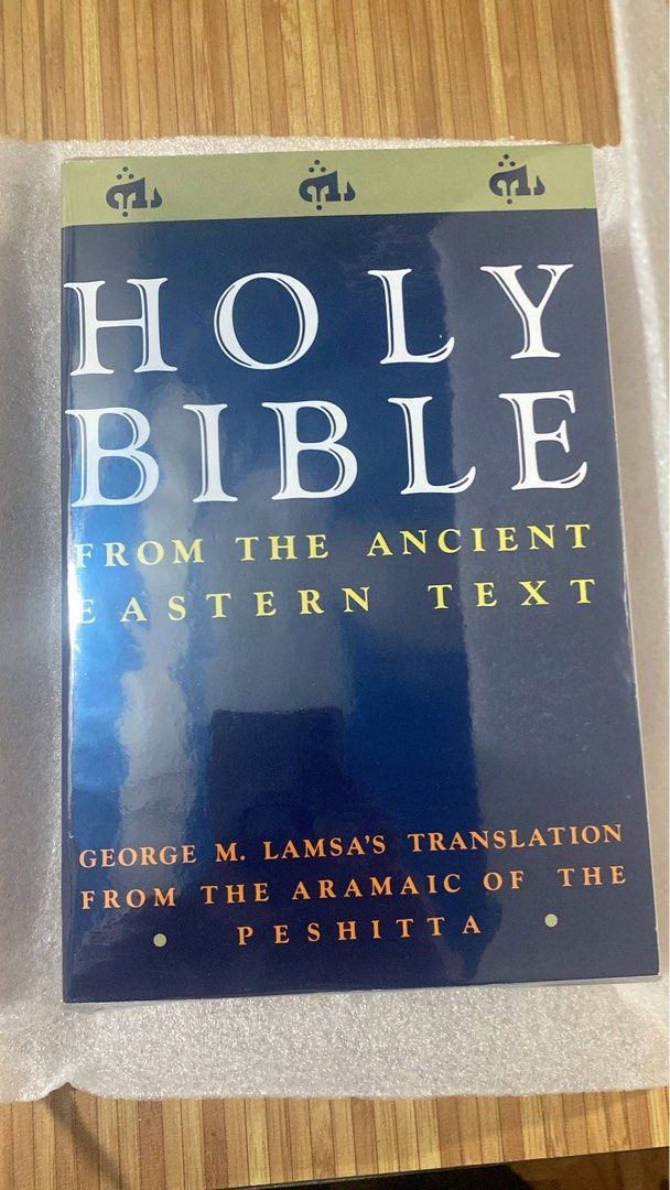 Lamsa Translation (Category: Religion Books) located in Norzagaray. Submitted by biblia_referencia (Listing ID 1468895551, Image 1). Description: - Title: Holy Bible (Translated from the Aramaic Peshitta by George M. Lamsa) - Condition: Brand New, Sealed Not xerox or reprint Original from US 2pcs available SF will be shouldered by the buyer For faster transaction, send a PM on my TG acct - @Biblia_Referencia.
