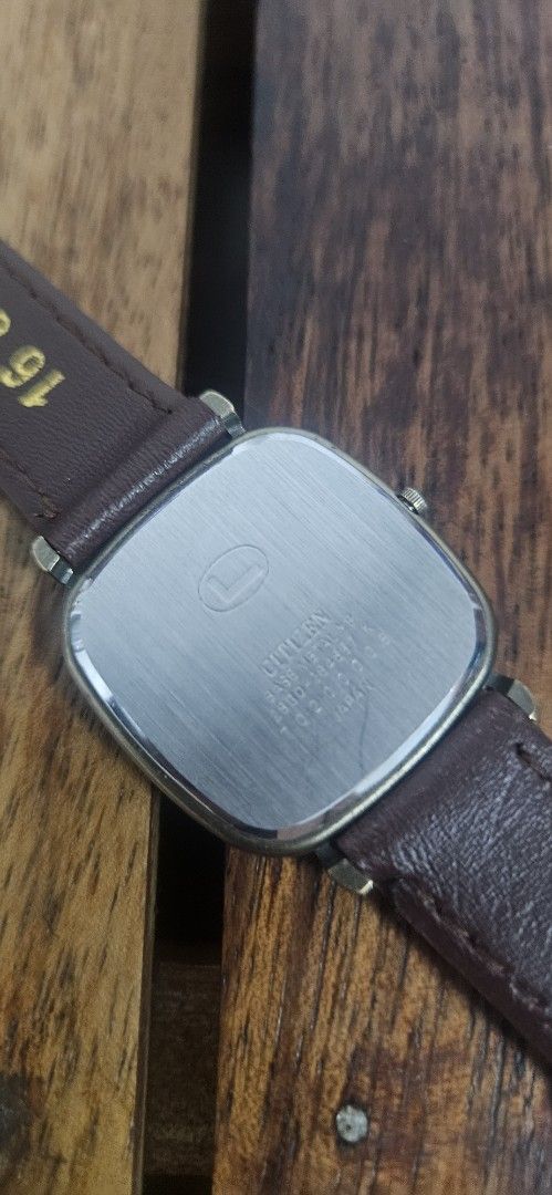 Lancel Quartz Watch with Brown Leather Strap (Category: Women's Watches) located in Santa Maria. Submitted by rommelmateo (Listing ID 1468860556, Image 3). Description: - Brand: Lancel - Movement: Battery-operated quartz - Case: Gold-tone square case with stainless steel back (Citizen movement base) - Dial: Clean white minimalist dial - Crown: Uniquely positioned on the left side - Strap: Brown leather strap - Condition: Vintage.