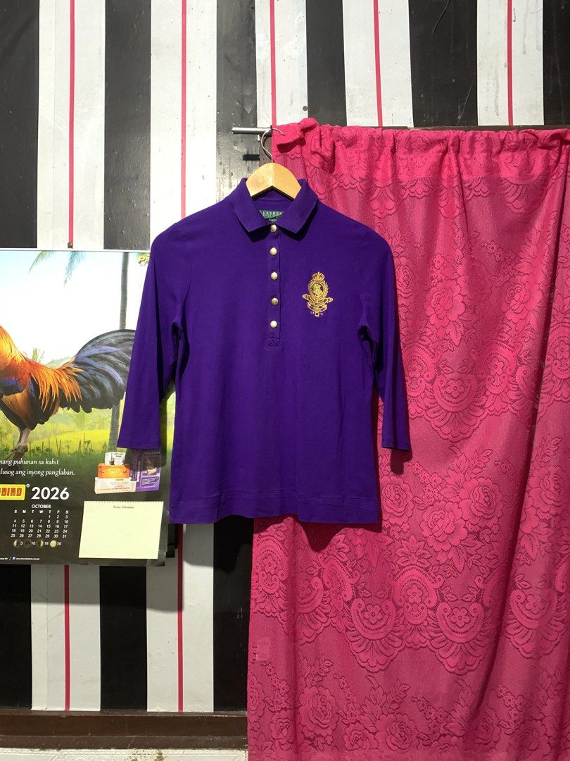 Lauren Ralph Lauren Violet Blouse (Category: Blouses) located in Iligan City. Submitted by kierrehv (Listing ID 1468718223, Image 2). Description: Lauren Ralph Lauren Violet Blouse 9.2/10 cr 18.5x23.5 No issues.