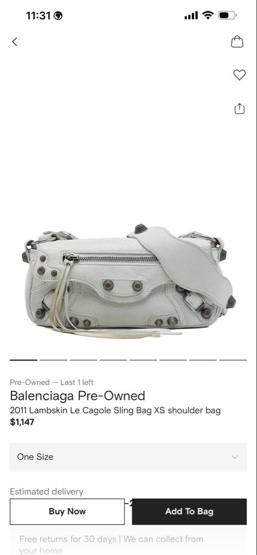 Le Cagole Sling Bag XS (Category: Luxury Bags & Wallets) located in Manila. Submitted by swiftwater-2f91ef (Listing ID 1468735595, Image 3). Description: dm me for more photos🫶 comes with dustbag .