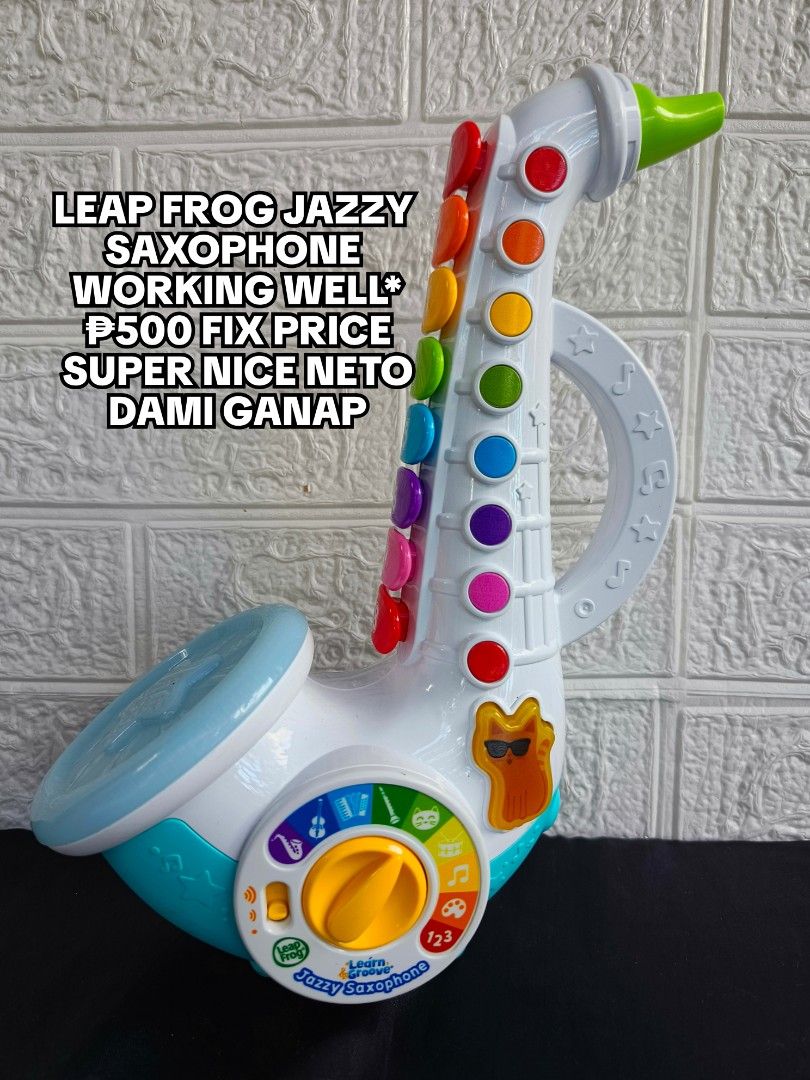 Leapfrog Jazzy Saxophone (Category: Interactive Toys) located in Baguio. Submitted by collectiblesfinds (Listing ID 1468806358, Image 1). Description: .