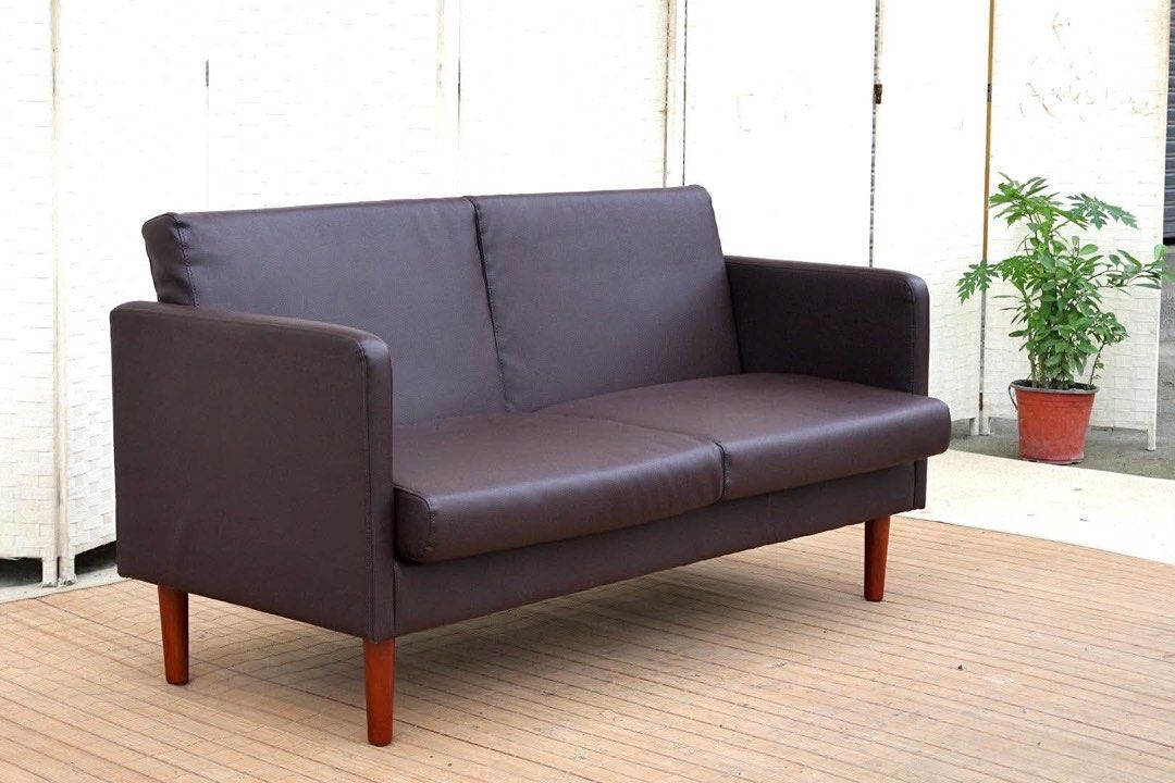 LEATHER SOFA WITH DETACHABLE PILLOWS (Category: Sofas) located in Manila. Submitted by justinlei.103 (Listing ID 1468847777, Image 2). Description: JAPAN SURPLUS FURNITURE 2 SEATERS LEATHER SOFA WITH DETACHABLE PILLOWS Size 51L x 27W x 16.5SH x 27H in inches (AS-IS ITEM) *Minimal Scratch Only IN GOOD CONDITION.