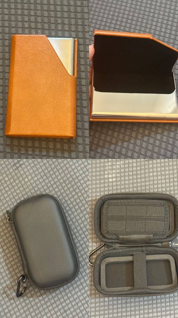 Leather Watch Case Storage Organizer with Small Pouches (Category: Accessory Holder, Box & Organizers) located in Taguig. Submitted by nday26 (Listing ID 1468857119, Image 3). Description: - Premium brown leather travel watch case - Securely holds up to 4 watches - Features extra small pouches and card holders for daily essentials - Reliable zip-around closure for maximum security - Compact design, easy to pack for trips or daily use - Brand new 