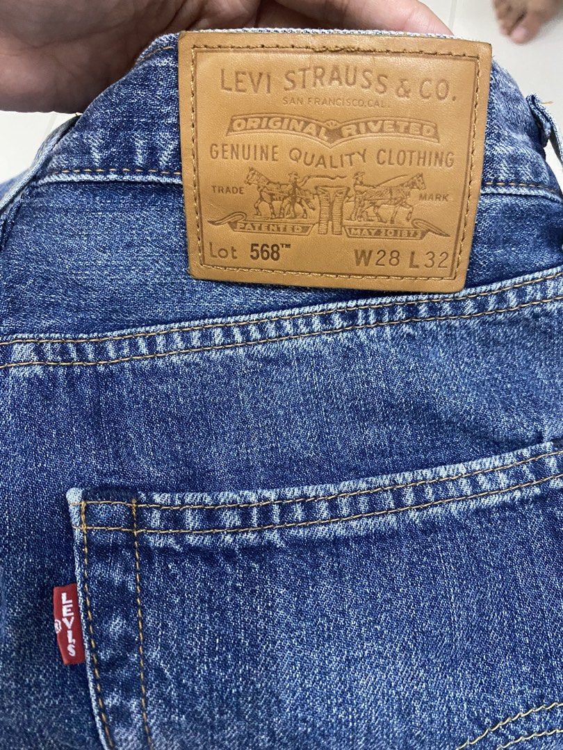 Levis 568 w28 L32 premium (Category: Jeans) located in Santa Maria. Submitted by jordangail (Listing ID 1468764590, Image 2). Description: Levis lot568 w28 L32 Actual waistline 30 Actual length 42 Hem 7.5 Malambot tela Premium Excellent No issue Mine na Gcash Lbc Jnt God bless.
