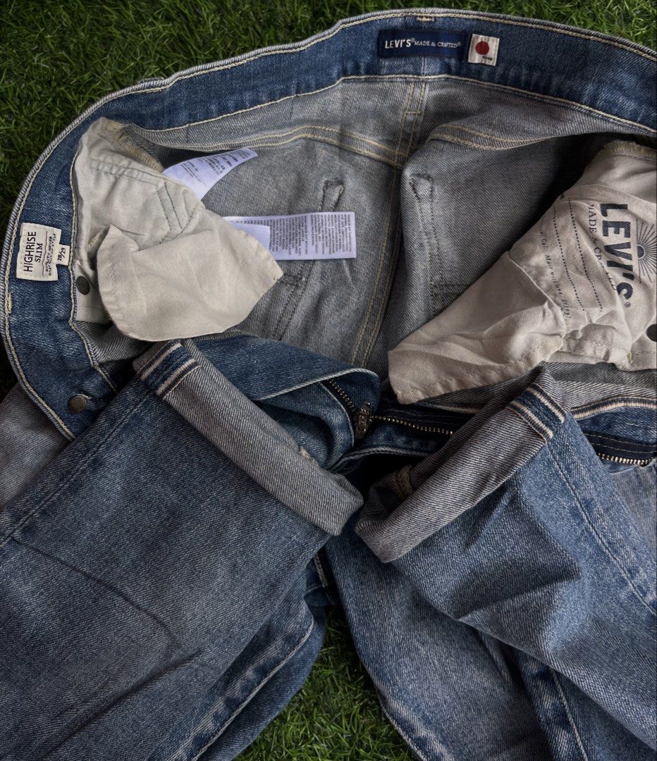 Levi's Made & Crafted High Rise Slim Jeans (Category: Jeans) located in Cebu City. Submitted by pick2zeroo (Listing ID 1468784636, Image 1). Description: Levi's Made & Crafted Selvedge & Waterless Japan Size 30 fit Length 40 Hem 6 DM📩 .