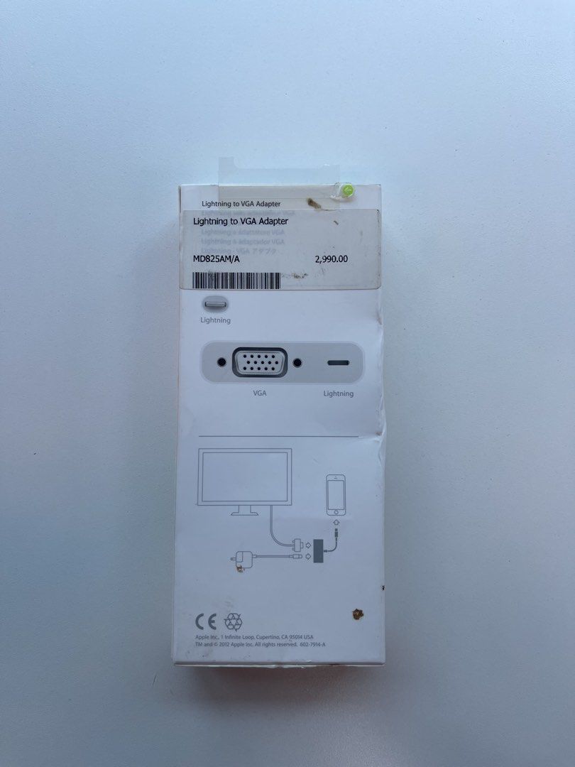 Lightning to VGA adapter (Category: Chargers & Cables) located in Pasig City. Submitted by crystaline64848 (Listing ID 1468918294, Image 2). Description: .