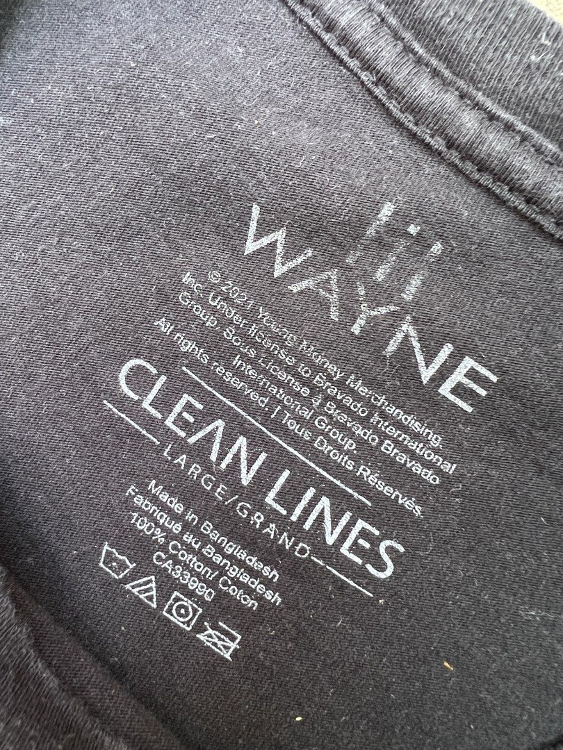 LIL WAYNE SHIRT (Category: Formal Shirts) located in Caloocan City. Submitted by gothrifted (Listing ID 1468801915, Image 3). Description: LIL WAYNE SHIRT - thrifted -size L on tag - dimes: 22x30 - fair condition *color may vary due to lighting .