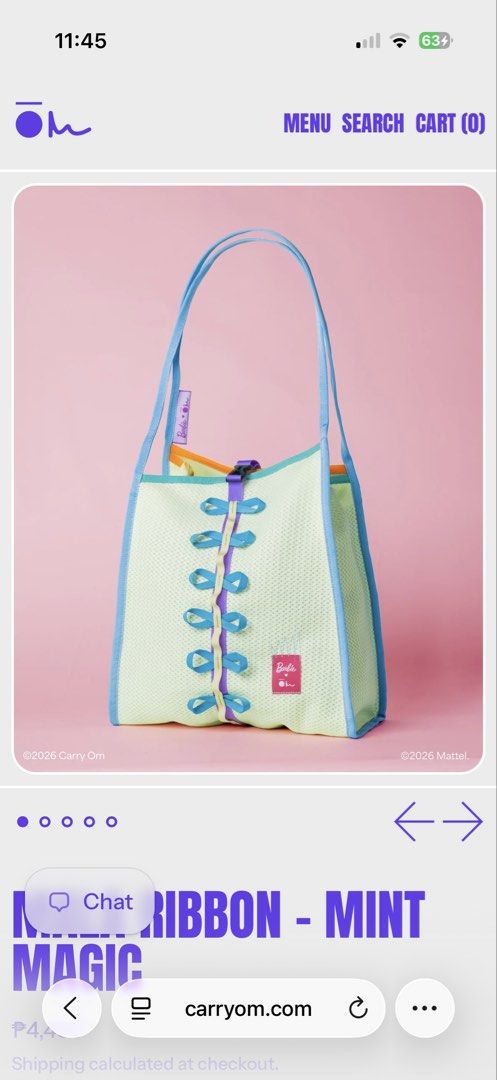 Looking for: Carry Om Mala Barbie MEDIUM (Category: Tote Bags) located in Mandaluyong City. Submitted by curated_bellas (Listing ID 1468885276, Image 2). Description: I am looking for any Medium Carry Om barbie collab.