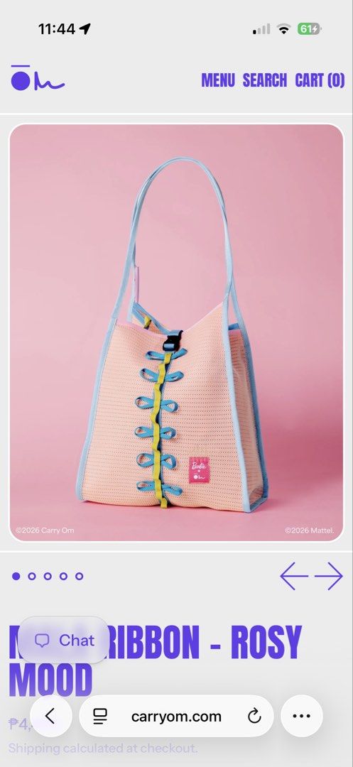 Looking for: Carry Om Mala Barbie MEDIUM (Category: Tote Bags) located in Mandaluyong City. Submitted by curated_bellas (Listing ID 1468885276, Image 3). Description: I am looking for any Medium Carry Om barbie collab.