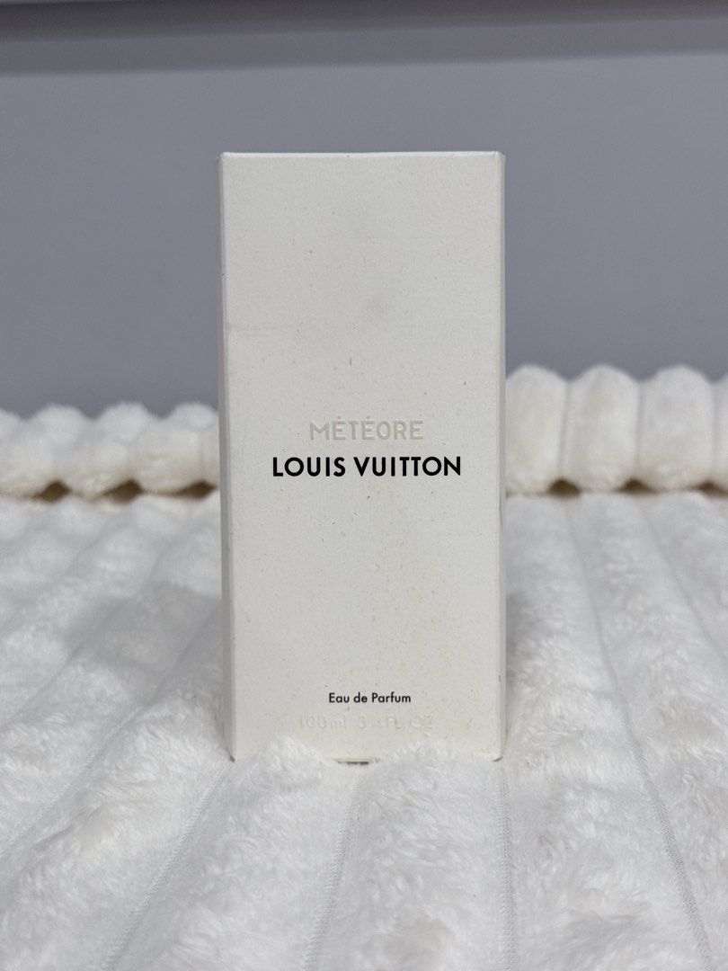 Louis Vuitton Météore Eau de Parfum 100ml (Category: Fragrance & Deodorants) located in Manila. Submitted by altabl123 (Listing ID 1468910600, Image 1). Description: - Brand: Louis Vuitton - Fragrance: Météore Eau de Parfum - Size: 100ml - Condition: Brand new, sealed box packaging RFS: Need funds; letting go of unused items. No longer planning to use it. .
