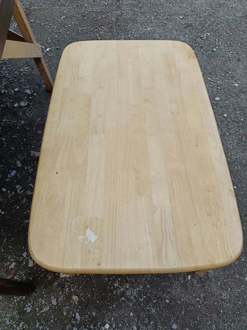 Low wooden coffee table/chabudai table (Category: Table Linen & Textiles) located in Paranaque City. Submitted by jhedplus (Listing ID 1468867659, Image 1). Description: Please read! For sure buyer only! NO COD/COP No reservation The items will be sold to the first payer w/o prior notice. Verbal reservations are not acceptable. Note: All items are vintage. Please manage your expectations accordingly. G cash payment. Shipping via Lalamove Metro Ma