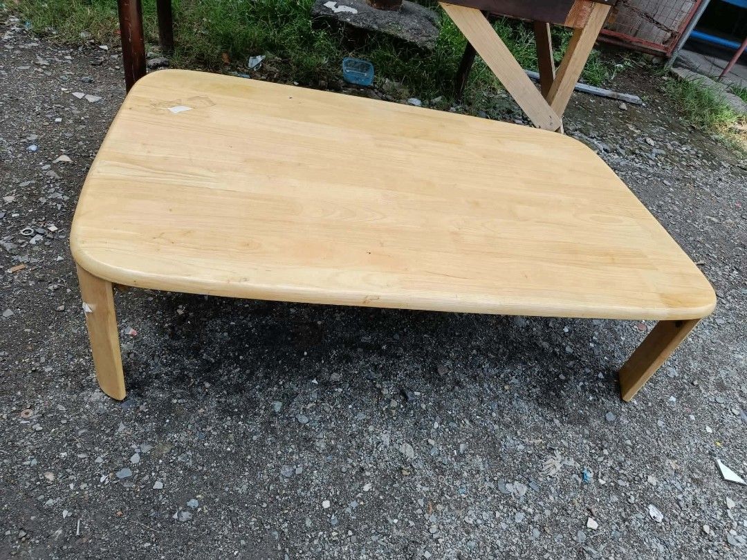 Low wooden coffee table/chabudai table (Category: Table Linen & Textiles) located in Paranaque City. Submitted by jhedplus (Listing ID 1468867659, Image 2). Description: Please read! For sure buyer only! NO COD/COP No reservation The items will be sold to the first payer w/o prior notice. Verbal reservations are not acceptable. Note: All items are vintage. Please manage your expectations accordingly. G cash payment. Shipping via Lalamove Metro Ma