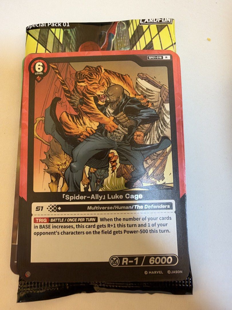 Luke Cage SP01-016 (Category: Raw Singles) located in Marikina City. Submitted by jpcollectiblesph (Listing ID 1468840926, Image 1). Description: .