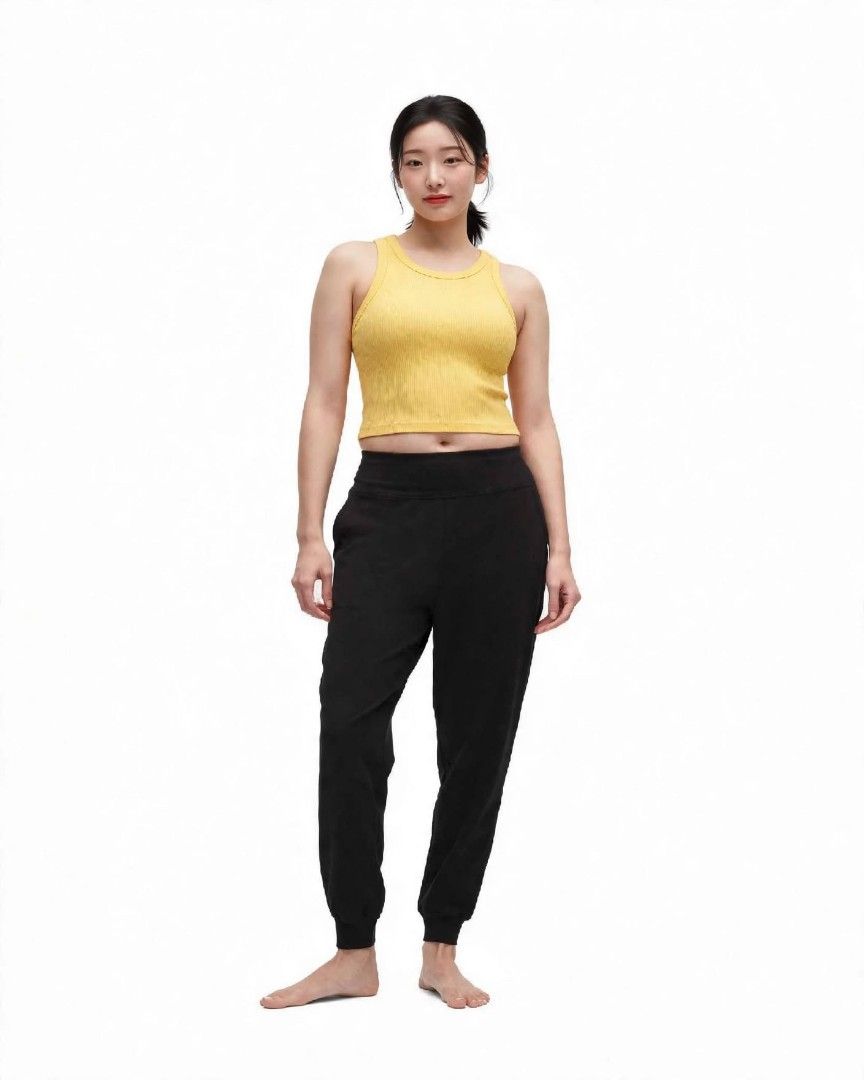 Lululemon Align Hi Rise Jogger (Category: Activewear) located in Rizal. Submitted by timeless_shop (Listing ID 1468841851, Image 1). Description: Original Lululemon Align High-Rise Jogger - Black Dot Size 12 Excellent Condition 📏 Sukat: Waist: 15" flat laid stretchy Size Fit 34-35 Waistline Length: 37 inches - full Length 🧵 Fabric: Nulu - super lambot, buttery soft, light weight - High-Rise - May bulsa - both sides - Jogger style - Stretchy fab
