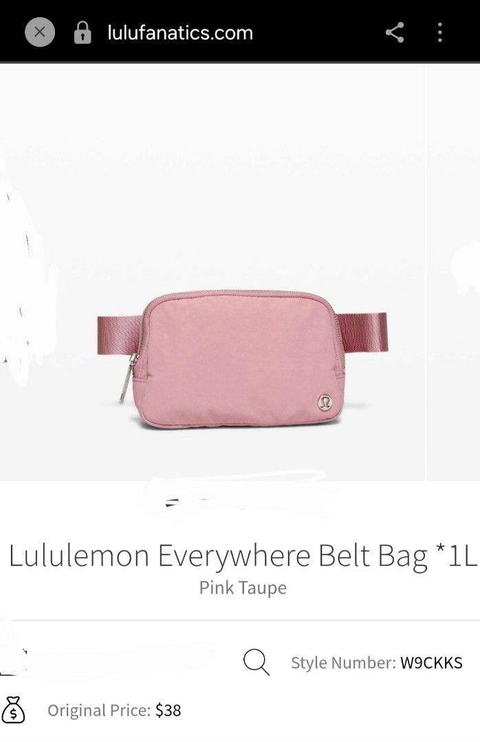 Lululemon beltbag (Category: Cross-body Bags) located in Manila. Submitted by onlinesmartshopping12 (Listing ID 1468876074, Image 3). Description: no issue from Canada.