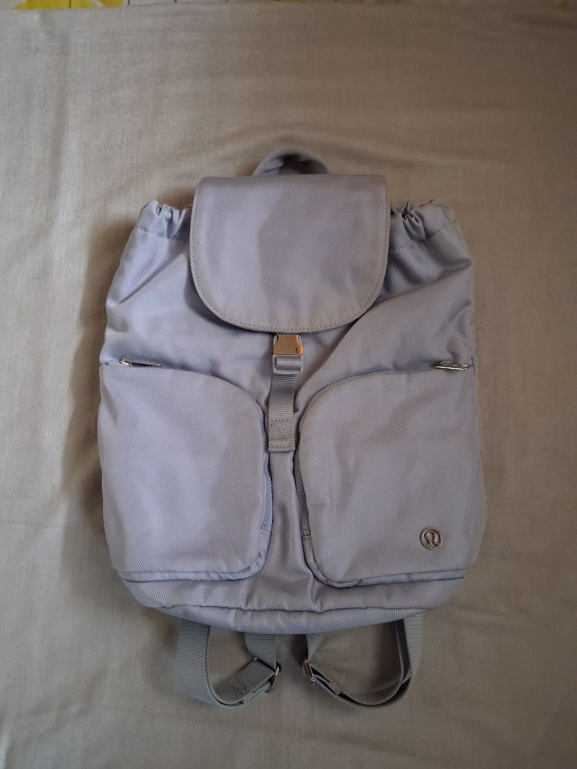 Lululemon Carry Onward mini rucksack (Category: Backpacks) located in Quezon City. Submitted by threeleggeddog (Listing ID 1468841324, Image 1). Description: pre-loved 8/10 condition light blue color.