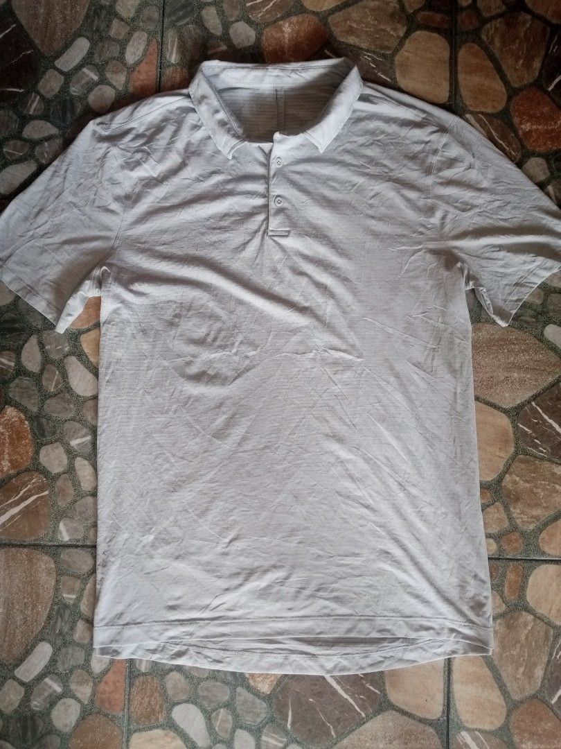 Lululemon Evolution heathered Vapor Polo Shirt (Category: Activewear) located in Dasmarinas. Submitted by francoprancisco (Listing ID 1468785268, Image 2). Description: Lululemon Evolution heathered Vapor Polo Shirt. 22x29 Large to semi XL men. moistwick/anti odor fabric 4 way stretch/breathable as new cond. 650 plus sfee Cavite loc..