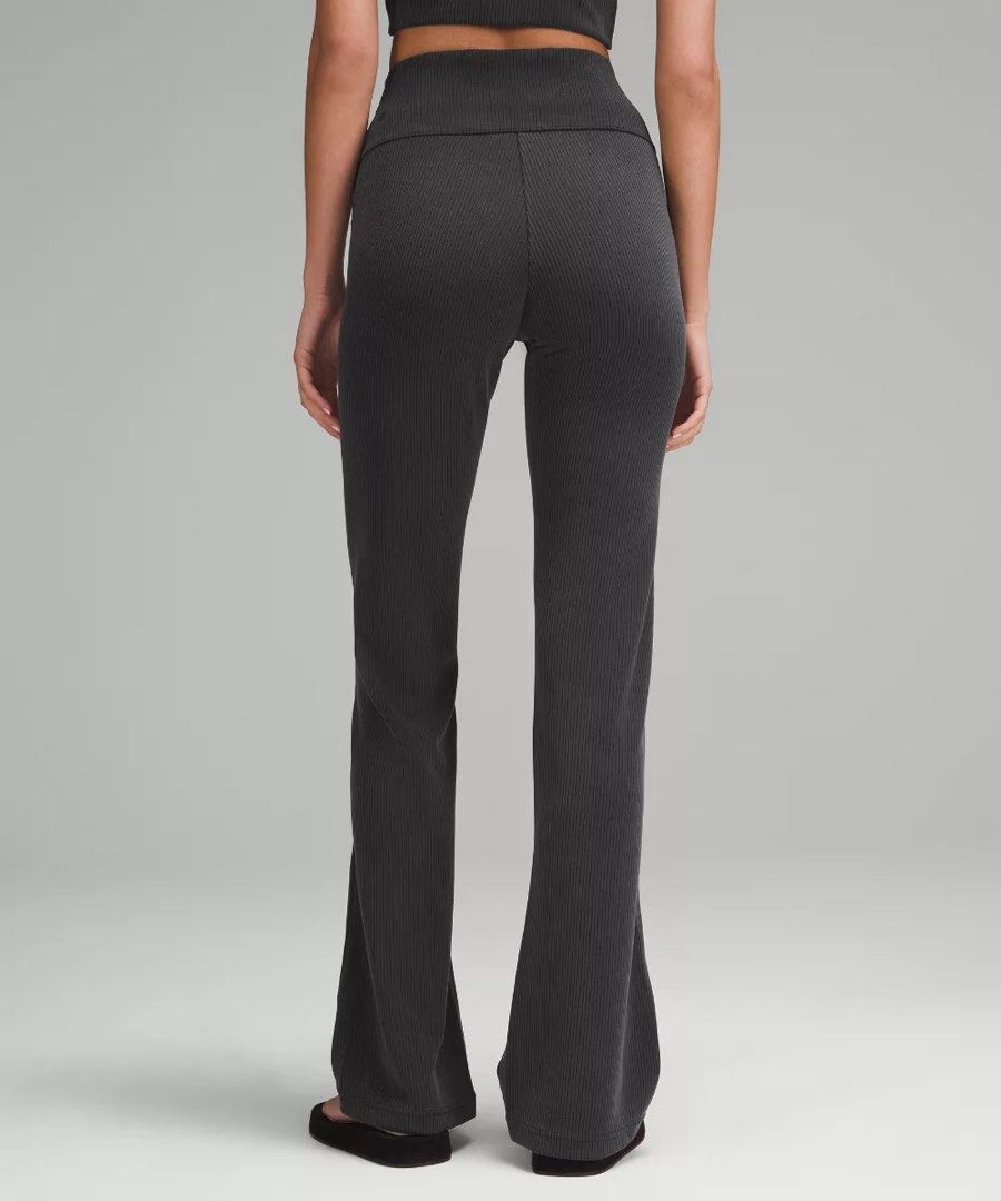 Lululemon Ribbed Softstreme Pants (Category: Other Bottoms) located in Manila. Submitted by jean_closet (Listing ID 1468828153, Image 2). Description: From my mom’s closet Worn 3x Size dot 8 Perfect for casual wear, airport wear as it’s very comfy Color is slightly dark gray. It’s not super jet black. Color as is - it’s not faded :) .