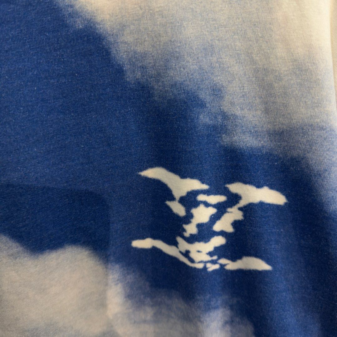 LV Cloud Print Shirt (Category: Tshirts & Polo Shirts ) located in Manila. Submitted by jerichomal82553 (Listing ID 1468900173, Image 3). Description: LV Cloud Print Shirt 22 by 24 Good Condition Complete Tags CLAIM 1300.