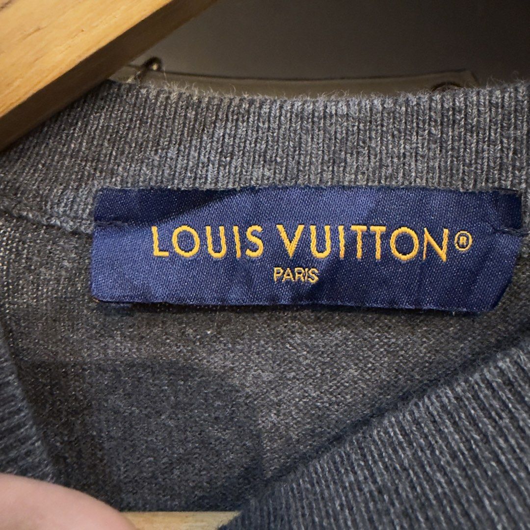 LV GREY KNITTED SHIRT (Category: Tshirts & Polo Shirts ) located in Manila. Submitted by jerichomal82553 (Listing ID 1468908211, Image 3). Description: LV GREY KNITTED SHIRT 23 by 30.5 Good Condition Complete Tags.