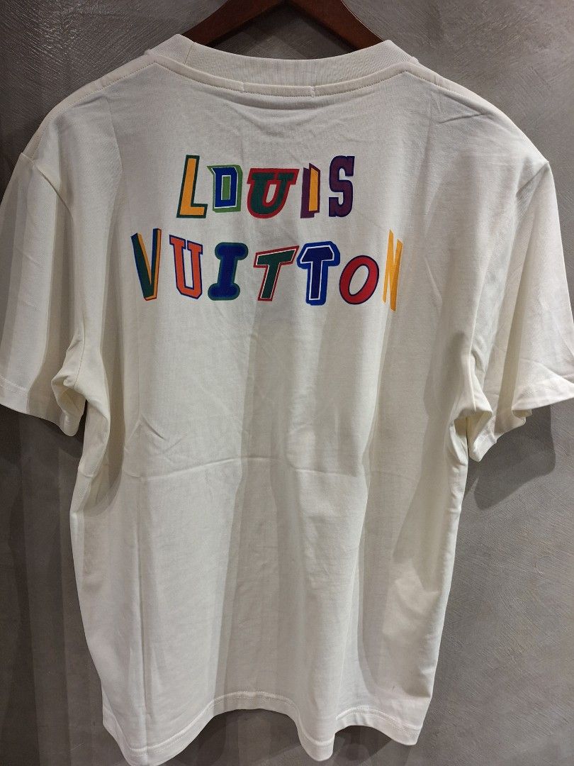 LV x NBA shirt small boxy type (Category: Coats, Jackets and Outerwear) located in Muntinlupa City. Submitted by kstefanomela14 (Listing ID 1468929494, Image 2). Description: brandnew no issue lv shirt beige small - 21.5 x 26.5 cod cop.