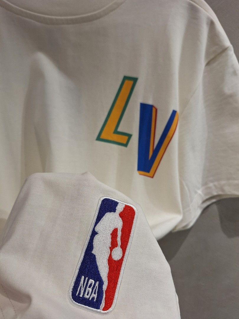 LV x NBA shirt small boxy type (Category: Coats, Jackets and Outerwear) located in Muntinlupa City. Submitted by kstefanomela14 (Listing ID 1468929494, Image 3). Description: brandnew no issue lv shirt beige small - 21.5 x 26.5 cod cop.