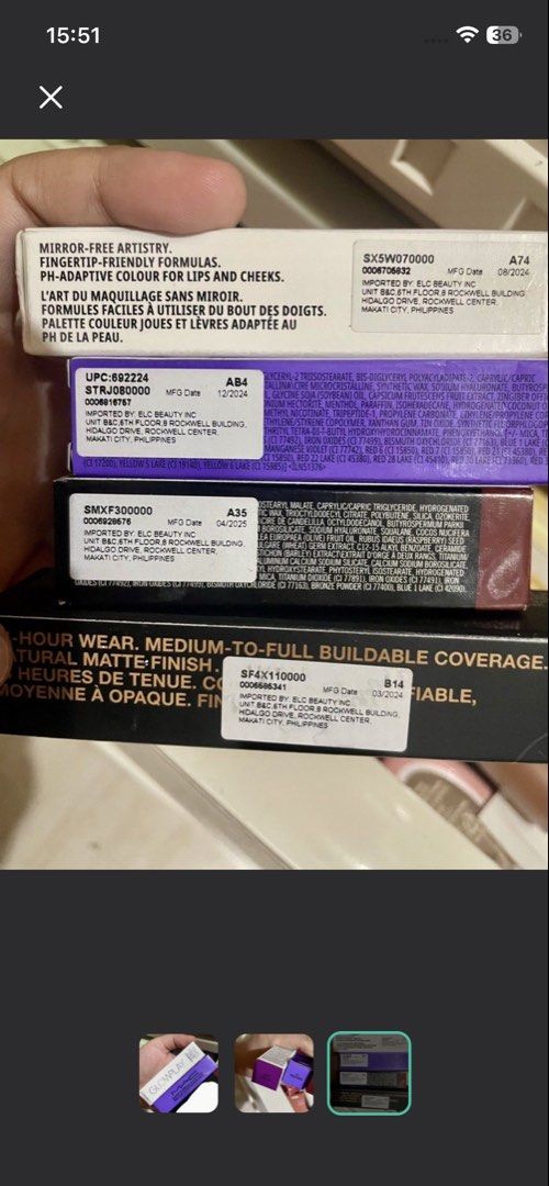 Mac Gloss Stick Lipbalm Makeup Bundle Take All (Category: Makeup) located in Rizal. Submitted by massivedecluttering (Listing ID 1468781077, Image 3). Description: bnew ung gloss EXP 12 2027 ung lipbalm swatched EXP 08 2027 pa nabusara ung box.