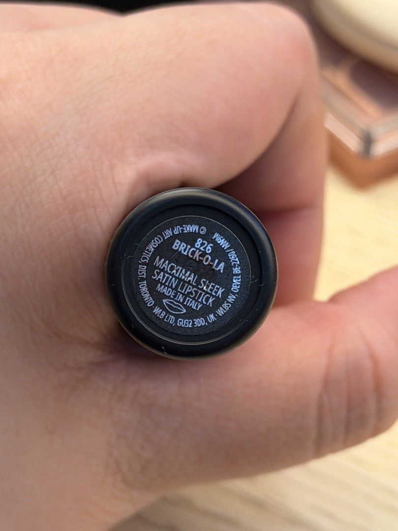 mac macximal sleek satin lipstick (Category: Makeup) located in Paranaque City. Submitted by babytogepiii (Listing ID 1468921693, Image 3). Description: ⭐️ item details: shade: brick o la around 85% left authentic mac product. bought this from the mac store myself ⭐️ mode of payment: gcash ⭐️ delivery method: lalamove or grab express .