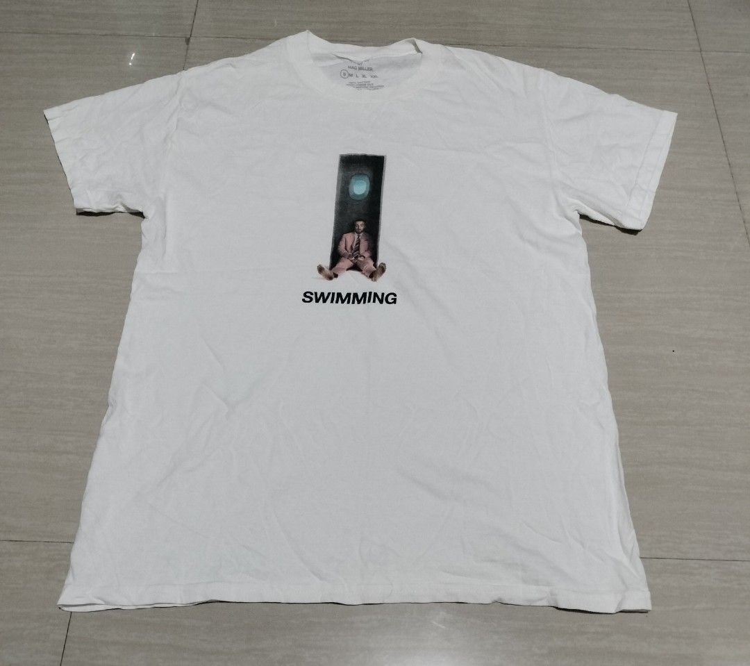 MAC MILLER "SWIMMING" shirt (Category: Tshirts & Polo Shirts ) located in Sariaya. Submitted by social_animalz (Listing ID 1468868693, Image 1). Description: 18 x 25.5 needs washing sa back hem shipping fee is not included.