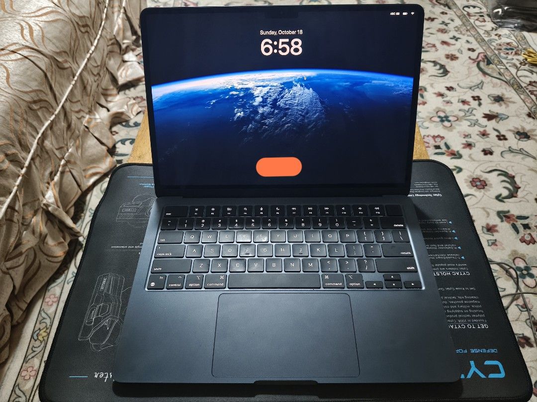 Macbook air m2 16/256 (Category: Laptops & Notebooks) located in Lupon. Submitted by marcopacquiao (Listing ID 1468854305, Image 3). Description: 47k 20 charge cycle 100 % battery.