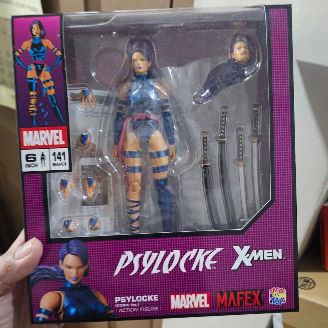 MAFEX psylocke (reissue ver.) (Category: Action & Battle Toys) located in Manila. Submitted by inorinnnn (Listing ID 1468792775, Image 1). Description: MINT IN SEALED BOX box condition 10/10.