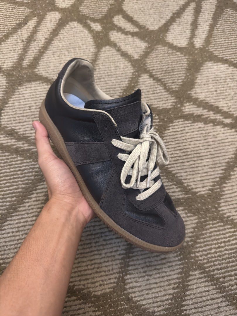 Maison Margiela Gats (Black Brown) (Category: Casual Shoes) located in Quezon City. Submitted by drizzyarchives (Listing ID 1468809328, Image 2). Description: Maison Margiela GATS Good condition 8.5/10 Size 42/8.5 With Box No issues Slight Nego 🤝 Buyer Shoulders SF.