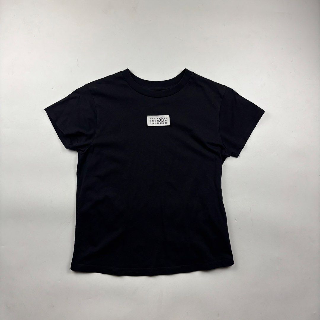 Maison Margiela Logo Patch Tshirt (Category: Shirts) located in Makati City. Submitted by ragrepository (Listing ID 1468729034, Image 1). Description: Maison Margiela Logo Patch Tshirt Tagged as Small Length- 22.5” Pit to pit- 17.5” Sleeves- 5.5” Shoulder-15” Condition-9/10 Flaw- None .
