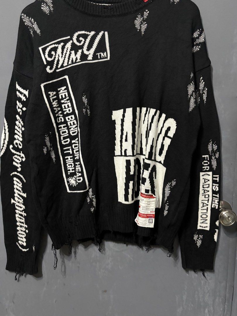 Maison Mihara Yasuhiro Distressed Sweater (Category: Coats, Jackets and Outerwear) located in Iloilo. Submitted by bygone.ph (Listing ID 1468838497, Image 3). Description: 24x27.